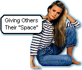 Giving others their space
